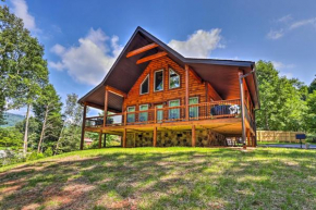 Sevierville Cabin Deck with Foosball and Hot Tub!